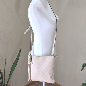Authentic Vintage Gucci Sherry Lined Pink Crossbody W/COA